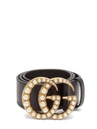 Enjoy free shipping, returns & complimentary gift wrapping. Gg Faux Pearl Embellished Leather Belt Gucci Matchesfashion Fr
