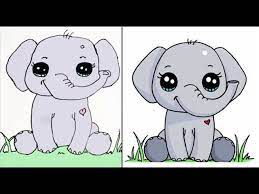 Maybe you would like to learn more about one of these? How To Draw A Cute Elephant Kawaii Dessiner Un Elephant Kawaii Youtube