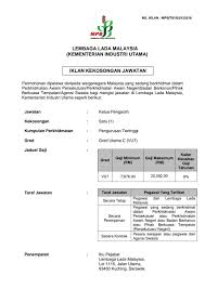 Lembaga hasil dalam negeri malaysia (lhdn) kelayakan akademik: Iklan Jawatan Kosong Ketua Malaysian Pepper Board Facebook