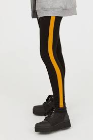 Black And Yellow Leggings Pdp Yellow Leggings Leggings Black Leggings