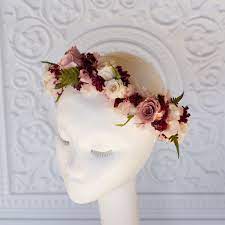 Marsala Dusty Rose Flower Crown Rose Flower Crown Flower Crown Flowers In Hair