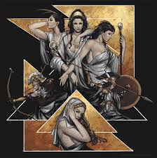 Demeter Hera Hestia Artemis Athena Aphrodite Greek Gods And Goddesses Olympians Warrior Woman