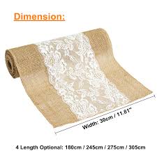 It will be hard to please everyone so make varies sizes and widths. Table Runners 1 5 10 20 30 Jute Lace Natural Table Runner Table Tape 30cm Wide Roll 275cm Home Garden