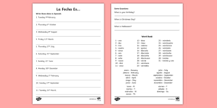 The math worksheets include exercises such as subtraction, addition, and multiplication. Free Spanish Date Writing Worksheet Months Of The Year
