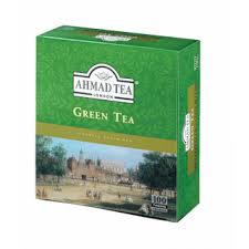 A blend of the finest quality green tea,enhanced with mint leaves for a refreshing experience. Ahmad Tea Mint Green Tea 100 Tagged Teabags Dibaonline De 3 99