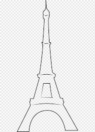 Schwarz Weiss Zeichnung Des Eiffelturms Eiffelturm Winkel Bereich Schwarz Und Weiss Png Pngwing