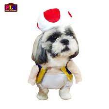 Toad Dog Costume Available In Wholesale Petloverscloset Yahoo Com Manufacturer Distributor Retailer Pet Costumes Toad Mario Costume Mario Dog Costume