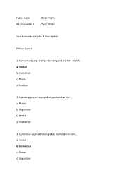 Maybe you would like to learn more about one of these? Soal Pilihan Ganda Materi Komunikasa Jawabanku Id