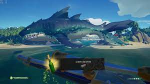 Wear the markings of the ultimate hunter. Sea Of Thieves Megalodon Swims On Land Youtube