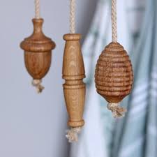 They can be used for general corded light switches along with blinds though you will need to check the width of the hole needed as blinds often have thicker cords. Oak Rope Light Pulls