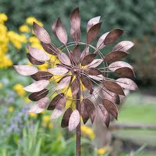 Donte Dancing Leaves Wind Spinner Sol 72 Outdoor Colour Brushed Copper Wind Spinners Garden Wind Spinners Metal Wind Spinners