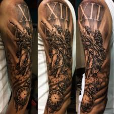 Crying angel tattoos with grave head stone inked prettily as memorial tattoo of friend. 110 Best Guardian Angel Tattoos Designs Meanings 2019