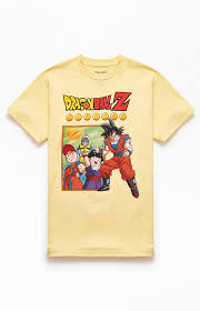 Dragon ball z fans, you're in for a sweet treat—but no, before you ask us, we're not saying this is the luckiest day of your life. Yellow Dragon Ball Z T Shirt Pacsun