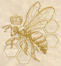 This little bee picture is made with many different stitches, so it's a great first project. Queen Bee Urban Threads Unique And Awesome Embroidery Designs