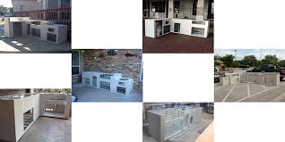 custom outdoor kitchen island frames