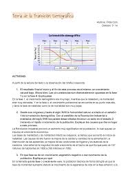 La transición demográfica une la palabra con su definición. Teoria De La Transicion Demografica Docsity