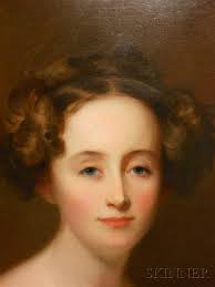 Sold at auction Thomas Sully (American, 1783-1872) Portrait of Ellen  Shepherd Brooks (Mrs. Gorham Brooks) Auction Number 2635B Lot Number 382