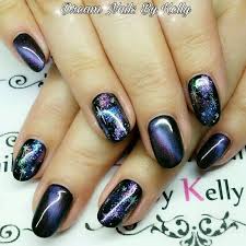 Madam glam cat eye gel polish + more. Purple Cat Eye Gel Polish With Freehand Nail Art Cat Eye Gel Polish Cat Eye Nails Polish Eye Nail Art