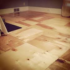 Plywood Sheets High Gloss Polyurethane And Some Elbow Grease Brand New Inexpensive And Beautiful Flooring Plywood Flooring Inexpensive Flooring Flooring