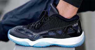 Quick look at the air jordan 11 retro space jam color: How The Air Jordan 11 Low Ie Space Jam Looks On Foot Nice Kicks