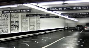 Dude Where S Your Car Under Those Awesome Wayfinding Graphics Parking Design Wayfinding Wayfinding Signage