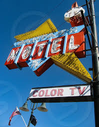 The moda industria design store: Tehachapi California Usa October 14 2018 Retro Neon Sign For The Mid Century Modern Santa Fe Motel Advertises Color Tv Free Cable And Takes Road Trip Visitors Back In Time By Marcy