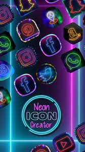 Create your own icon using our app! Updated Neon App Icon Creator Android App Download 2021