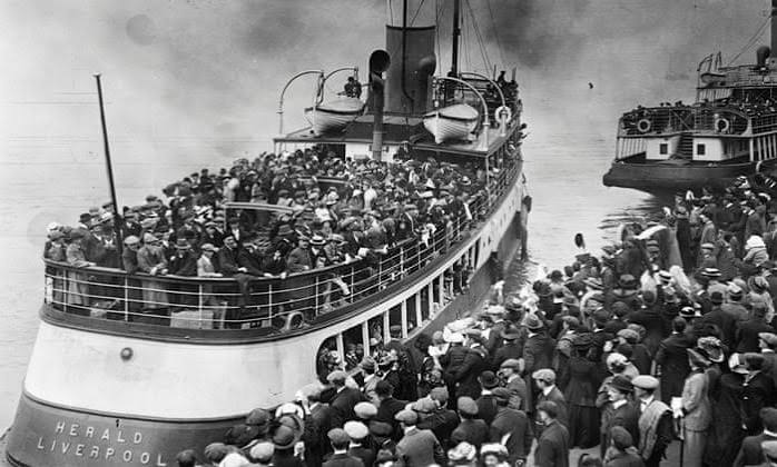 From the archive, 17 December 1958: Immigrant ship bound for Australia | Australian immigration and asylum | The Guardian