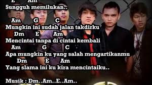 Check spelling or type a new query. Pujaan Hati Kangen Band Chord Lirik Youtube