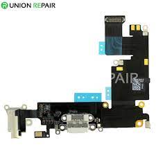 Replacement charger charging port usb connector dock microphone headphone audio jack ribbon flex cable + repair tools for iphone 6 4.7 (gray). Replacement For Iphone 6 Plus Headphone Jack With Charging Connector Flex Cable White
