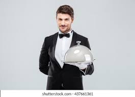 Последние твиты от young butler (@youngbu16911390). Smiling Young Butler Tuxedo Gloves Holding Stock Photo Edit Now 437661361
