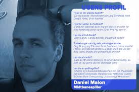 Ugens profil i denne uge, er den søde Daniel Malon. Solrød-drengen, med  hang til søde sager...