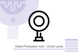 Download Video Production Icon Circle Lamp Graphic By Melindagency Creative Fabrica SVG Cut Files