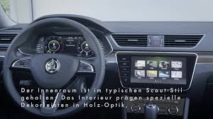 3x türgriff haltegriff vorne hinten lr innen grau für skoda superb i 3u4. Skoda Superb Scout Ein Innenraum Mit Speziellen Dekoren Und Sitzbezugen Youtube