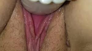 Close up mounted dildo ride
