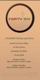 Forty Six 101 West Ave Kannapolis Nc Eat Local Dining Experiences West Avenue