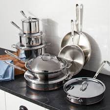All Clad Copper Core 14 Piece Cookware Set Cookware Set Cookware And Bakeware Cookware Sets