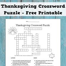 And just for those who don't know, a a crossword is a word puzzle that normally takes the form of a square or a rectangular grid of white and shaded squares. Thanksgiving Crossword Puzzle For Kids Fun And Free Activity