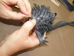 Recyclage Egeltjes Van Fietsbanden Kippengaas Knutselen Egel Knutselen Decoraties Knutselen