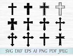 Cross Svg File Cross Clipart Crosses Svg File Halloween Etsy In 2020 Cross Svg Cross Silhouette Svg