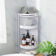 3 tier bathroom corner shelf rack