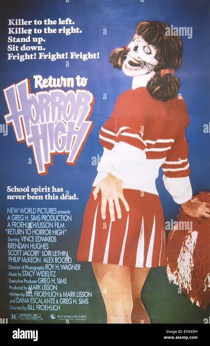 RETURN TO HORROR HIGH, US poster art, 1987. ©New World Pictures/courtesy  Everett Collection Stock Photo - Alamy