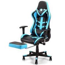 Light Blue Gaming Chair In 2020 Gaming Chair Chair Reclining Office Chair