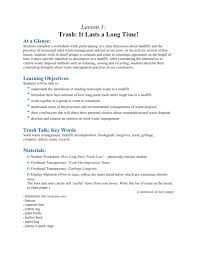 1) what time does the stormtrooper wake up each day? Lesson 1 Trash It Lasts A Long Time