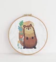 Maybe you would like to learn more about one of these? Woodland Animals Cross Stitch Pattern Sneaky Squirrel Nursery Boho Printable Pattern Baby Shower Gift