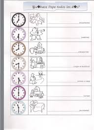 Ejercicio Horas Y Verbos 001 Jpg 1 700 2 338 Pixels Verbos Reflexivos Signos De Puntuacion Verbos