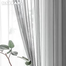 Bottom pocket measures 2 1/2 wide. 1pc Napearl Bedroom Modern Window Faux Linen Curtain Tulle Curtain Panel Shopee Malaysia