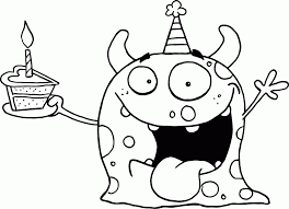 Free coloring pages to print or color online. Cute Monster Coloring Page Home Baby Pages Free Truck Easy Twin Mothra Blaze Colouring Monsters King Ghidorah Loch Ness Printable And The Machines Sheet Oguchionyewu