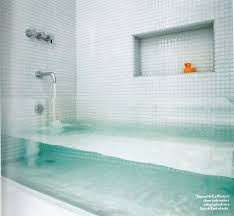 Make A Big Splash Clear Glass Tub House And Home Magazine Glass Tub Glass Bathtub