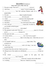We use little with uncountable nouns and few with countable nouns. 130 Quantifiers Ideas In 2021 English Grammar Grammar Worksheets Learn English
